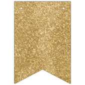 Bannière À Fanions Bonne année Black White & Gold Parties scintillant (Premier drapeau)