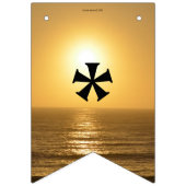 Bannière À Fanions Bonne année (coucher du soleil) Personnalisez les (Premier drapeau)