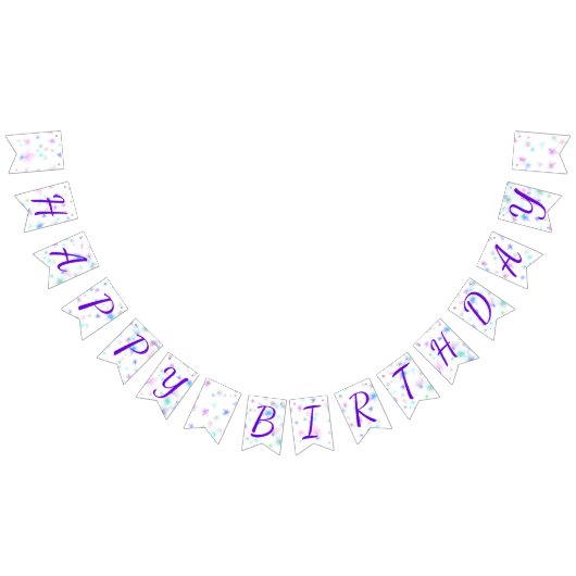 Bannière À Fanions Bonne fête d'anniversaire 01 (Tout)