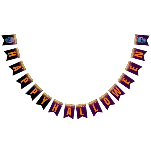 Bannière À Fanions Bonne fête d'Halloween (Tout)