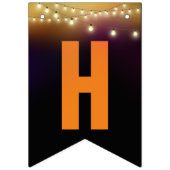 Bannière À Fanions Bonne fête d'Halloween (Deuxième drapeau)