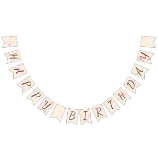 Bannière À Fanions Bonne fille anniversaire 01