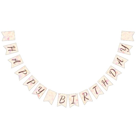 Bannière À Fanions Bonne fille anniversaire 01 (Tout)