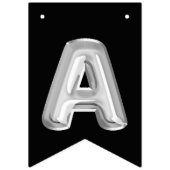 Bannière À Fanions Bonne Gotcha Day Silver Foil Ballons (Deuxième drapeau)