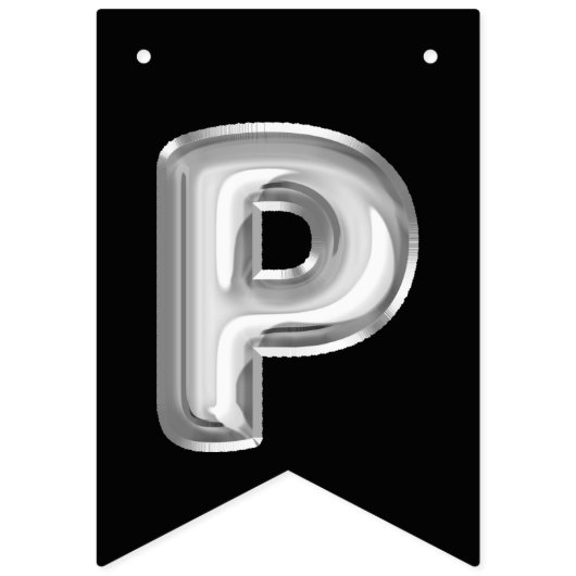 Bannière À Fanions Bonne Gotcha Day Silver Foil Ballons (Troisième drapeau)