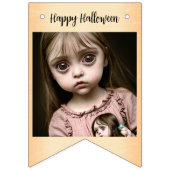 Bannière À Fanions Bonne petite fille d'Halloween avec poupées Éffray (Deuxième drapeau)