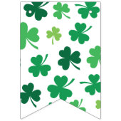 Bannière À Fanions Bonne Saint Patrick. Lucky Clover. (Premier drapeau)