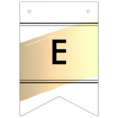 Bannière À Fanions Bonnes Fêtes élégantes Peinture or Peinture Swish (Deuxième drapeau)