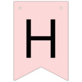 Bannière À Fanions Boo rose Joyeux Décor de fête d'anniversaire (Deuxième drapeau)