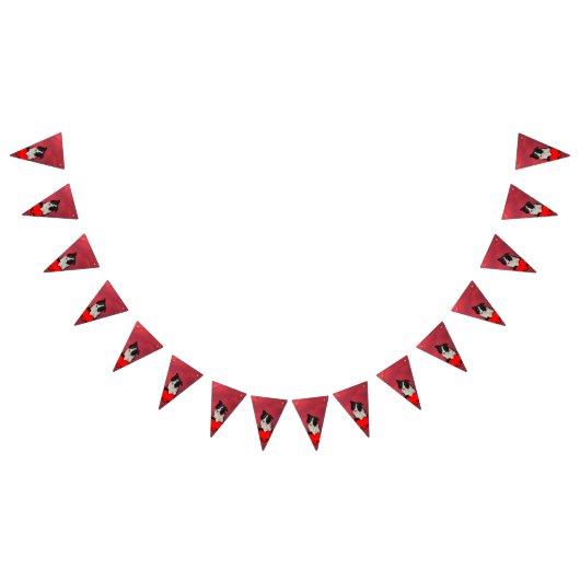 Bannière À Fanions Border collie mignon (Tout)