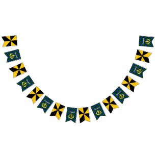 Bannière À Fanions Bouclier du blason des Campbell & tartan