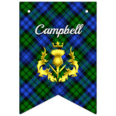 Bannière À Fanions Bouclier du blason des Campbell & tartan  (Deuxième drapeau)