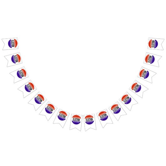 Bannière À Fanions Bouton Élection (Tout)