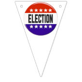 Bannière À Fanions Bouton Élection (Troisième drapeau)