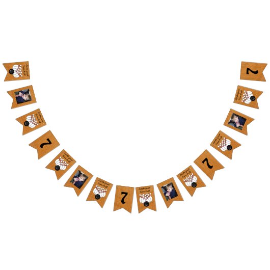 Bannière À Fanions Bowling thème Anniversaire fête photo et âge (Tout)