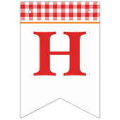 Bannière À Fanions Boy Citrouille Patactor Red Birthday Banner (Deuxième drapeau)