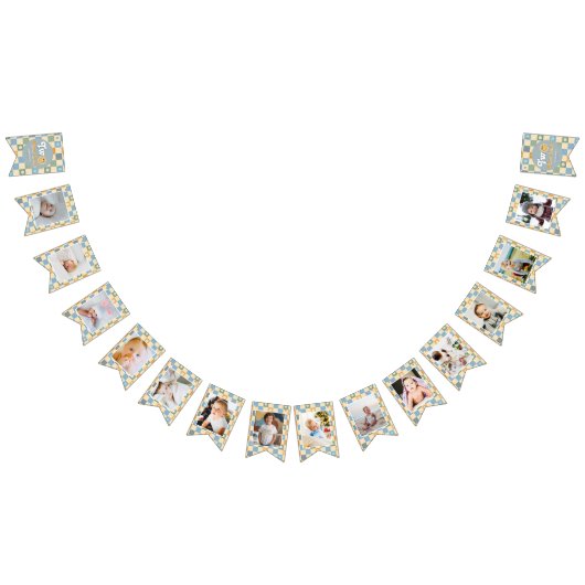 Bannière À Fanions Boys Cute 2nd Birthday Milestone Photo  (Tout)