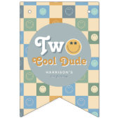 Bannière À Fanions Boys Cute 2nd Birthday Milestone Photo  (Premier drapeau)