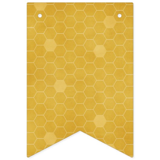 Bannière À Fanions Bride To Bee - Honeycomb-extra abeilles (Deuxième drapeau)
