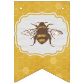 Bannière À Fanions Bride To Bee - Honeycomb-extra abeilles (Premier drapeau)