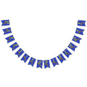 Bannière À Fanions Bright Festive Joyeux Anniversaire Poisson Abstrai (Tout)