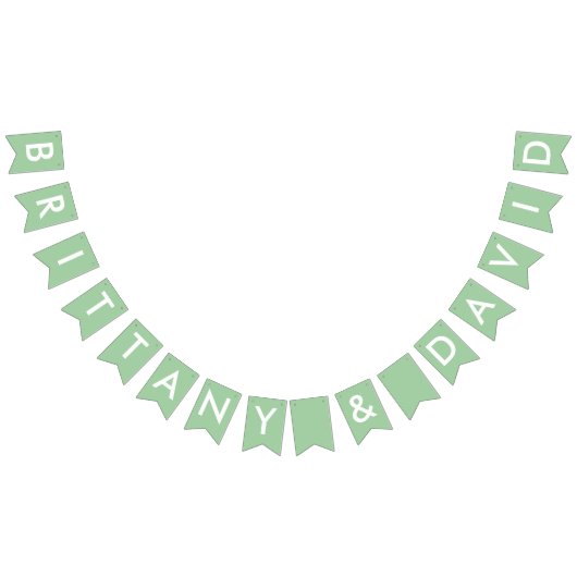 Bannière À Fanions Brittany et David Fête des mariées Banner (Tout)