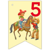 Bannière À Fanions Buckaroo Cowboy Ajouter l'âge fête d'anniversaire (Premier drapeau)