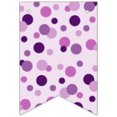 Bannière À Fanions Bulles colorées à points Polka (Premier drapeau)