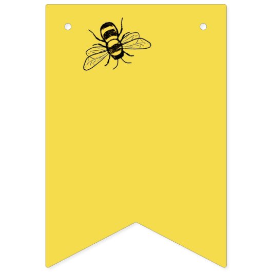 Bannière À Fanions Bumble bee thème bébé bee douche (Premier drapeau)