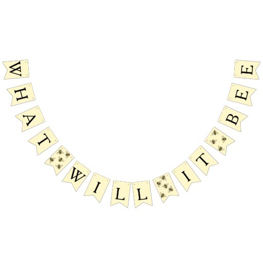 Bannière À Fanions Bumble bee thème bébé bee douche (Tout)