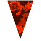 Bannière À Fanions Bungalows en oranges vives et feuilles rouges prof (Deuxième drapeau)