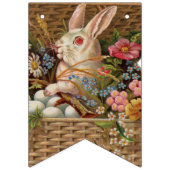 BANNIÈRE À FANIONS BUNING D'ILLUSTRATION VINTAGE EASTER (Troisième drapeau)