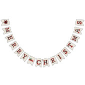 Bannière À Fanions Burlap et plaid Joyeux Noël (Tout)