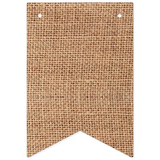 Bannière À Fanions Burlap et Sunflowers Mariage Bunting (Premier drapeau)