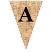 Bannière À Fanions Burlap Jute Bunting "Family Desserts" (Deuxième drapeau)