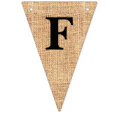 Bannière À Fanions Burlap Jute Bunting "Family Desserts" (Premier drapeau)