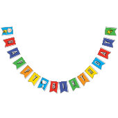 Bannière À Fanions cacahuètes | Charlie Brown et Gang Anniversaire (Tout)