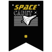 Bannière À Fanions Cadet de l'espace, vaisseau spatial, Anniversaire (Premier drapeau)