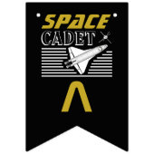 Bannière À Fanions Cadet de l'espace, vaisseau spatial, Anniversaire (Troisième drapeau)