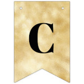 Bannière À Fanions Calligraphie Or moderne Noir Graduation Bunting F (Deuxième drapeau)