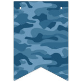 Bannière À Fanions Camo Monocolore Bleu Acier (Premier drapeau)