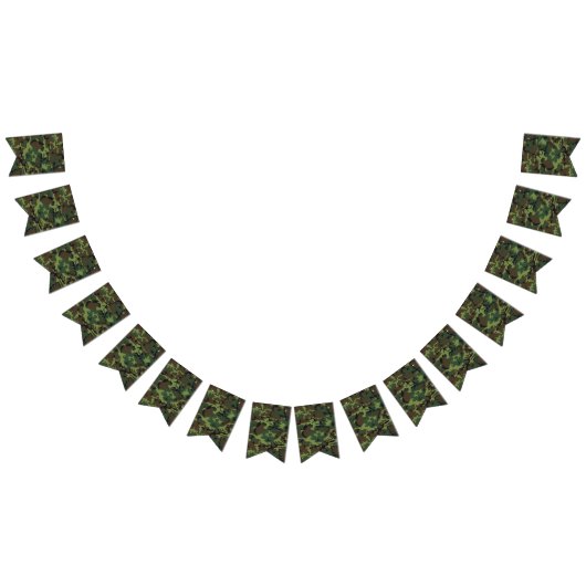 Bannière À Fanions Camouflage Brown vert. Camo ton (Tout)