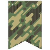 Bannière À Fanions Camouflage géométrique vert. Camo ton (Deuxième drapeau)
