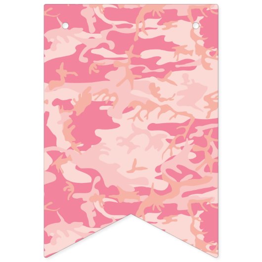 Bannière À Fanions Camouflage rose. Camo ton (Premier drapeau)