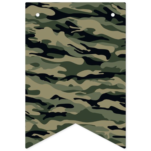 Bannière À Fanions Camouflage vert. Camo ton (Premier drapeau)