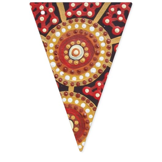 Bannière À Fanions Camp Aboriginal Art Bunting (Deuxième drapeau)