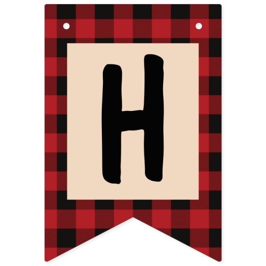 Bannière À Fanions Camping Joyeux anniversaire (Deuxième drapeau)