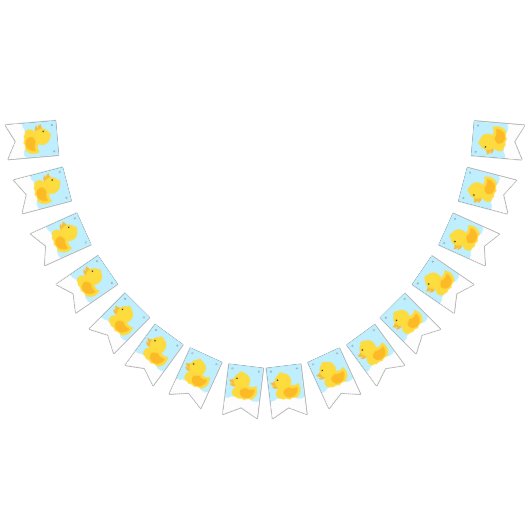 Bannière À Fanions Caoutchouc jaune (Tout)