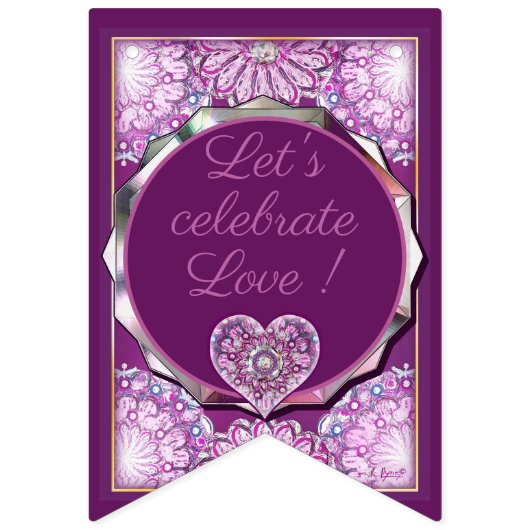 Bannière À Fanions Cardinal Red Rosace (Deuxième drapeau)