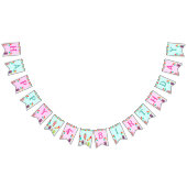 Bannière À Fanions Caricature monstre mignon de lille fête d'annivers (Tout)